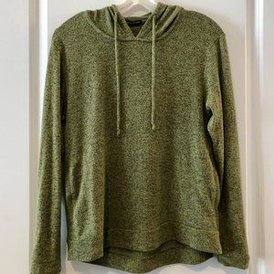 Soft Green Hooded Lightweight Sweatshirt